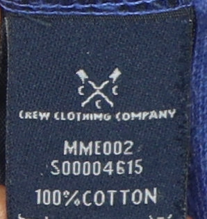 Crew Clothing Men's Blue Medium Polo Shirt