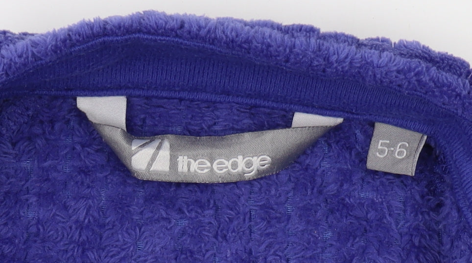 The Edge Boys Purple Full Zip Sweatshirt, Size 5-6 Years