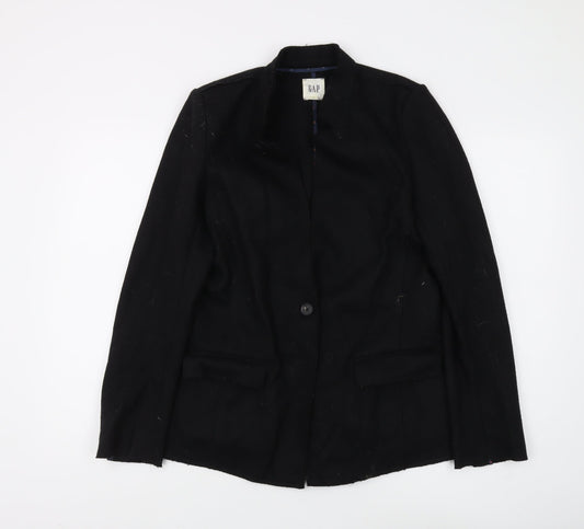 Womens UK Size S Gap Black Basic Jacket