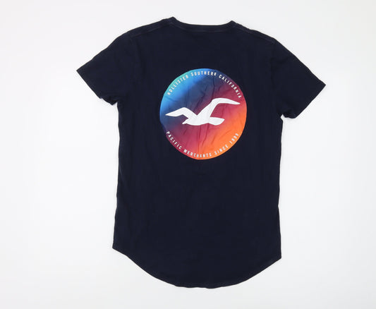 Mens UK Size XS Hollister Blue T-Shirt