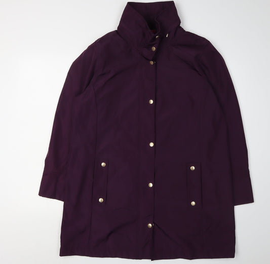 Womens UK Size 14 TIGI Purple Rain Coat