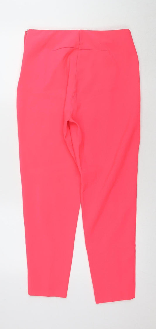 Womens UK Size 10 Louche Regular Fit Pink Trousers