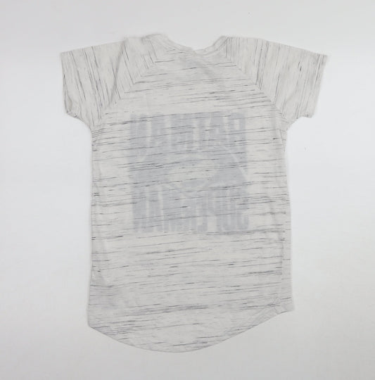 Womens UK Size 8 Batman White Basic T-Shirt