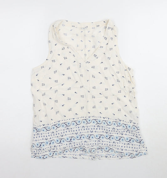 Womens UK Size S Old Navy Ivory Tank
