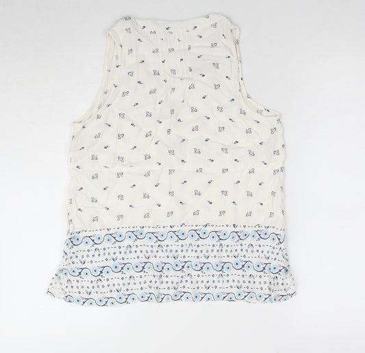 Womens UK Size S Old Navy Ivory Tank