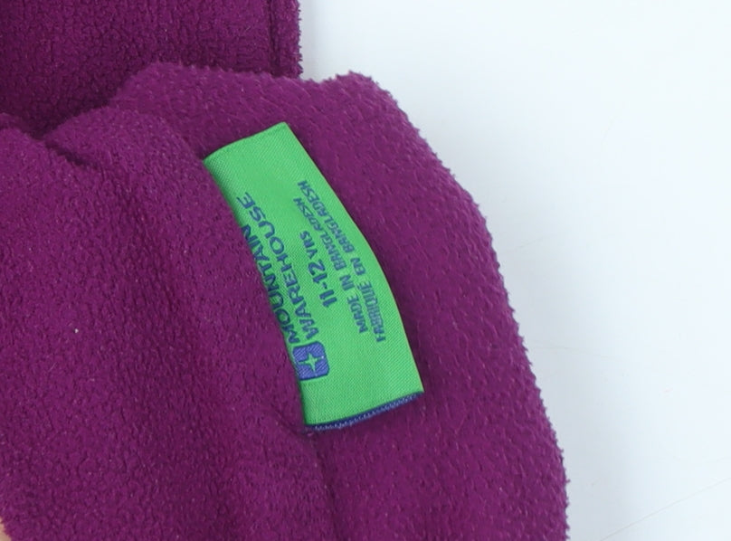 Mountain Warehouse Girls Purple Fleece 1/2 Zip Sweatshirt 11-12 Years