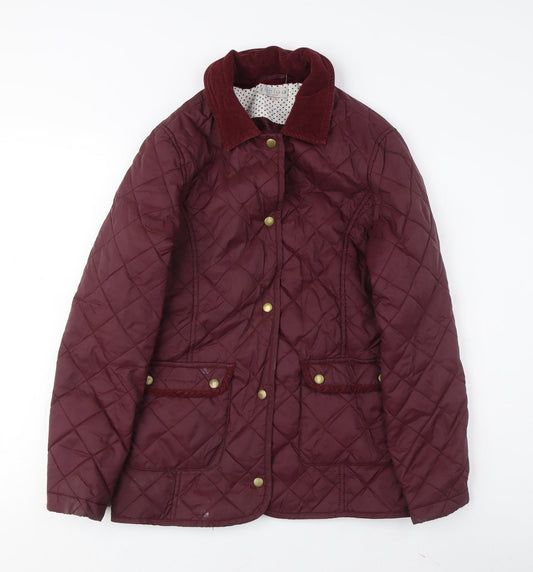 Teens UK Size 13-14 years Marks and Spencer Red Quilted Coat