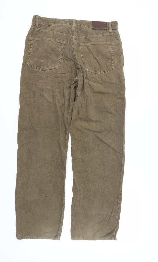 Mens UK Size L Calvin Klein Brown Trousers