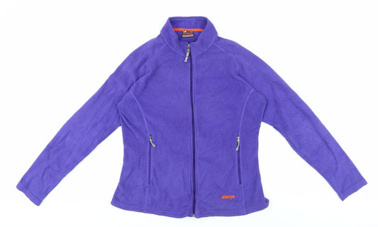 Additional front view of Sherpa Women's Purple Fleece Jacket L