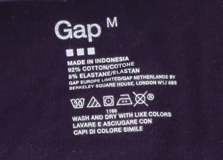 Gap Women's Purple M Henley 1/4 Zip Sweatshirt Casual