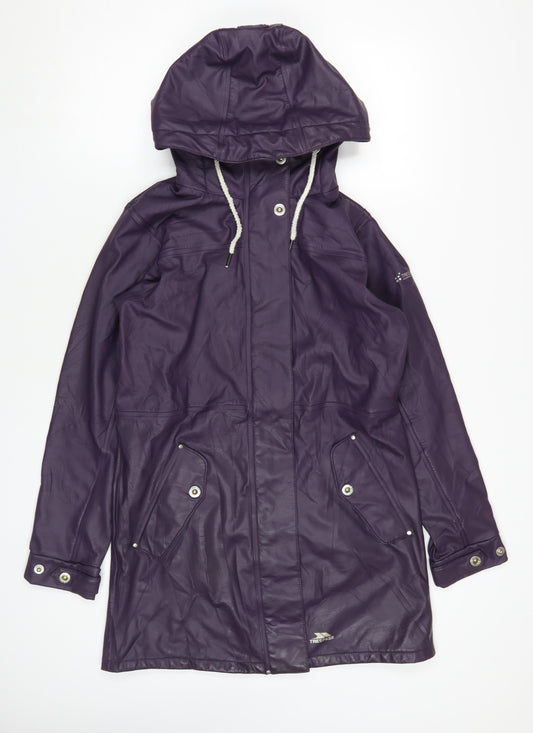 Womens UK Size 10 Trespass Purple Parka Coat