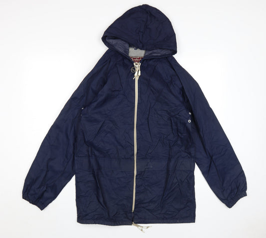 Additional front view of Regatta unisex blue windbreaker jacket, size 6, waterproof