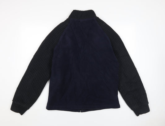 Mens UK Size M Kensington Eastside Black Bomber Jacket