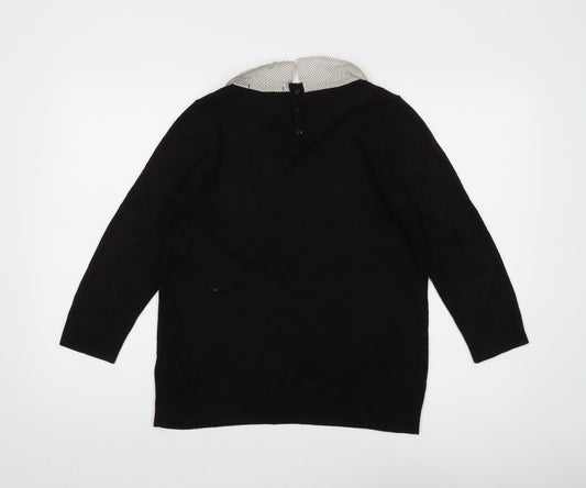 Womens UK Size 12 Marks and Spencer Black Pullover Jumper