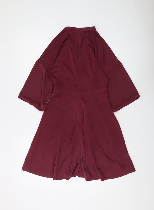 Silence + Noise Women's Red Wrap Dress