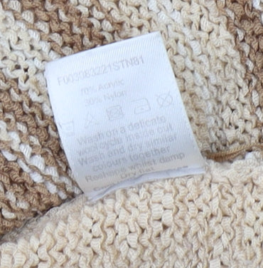 Womens UK Size S BM Beige Cardigan Jumper