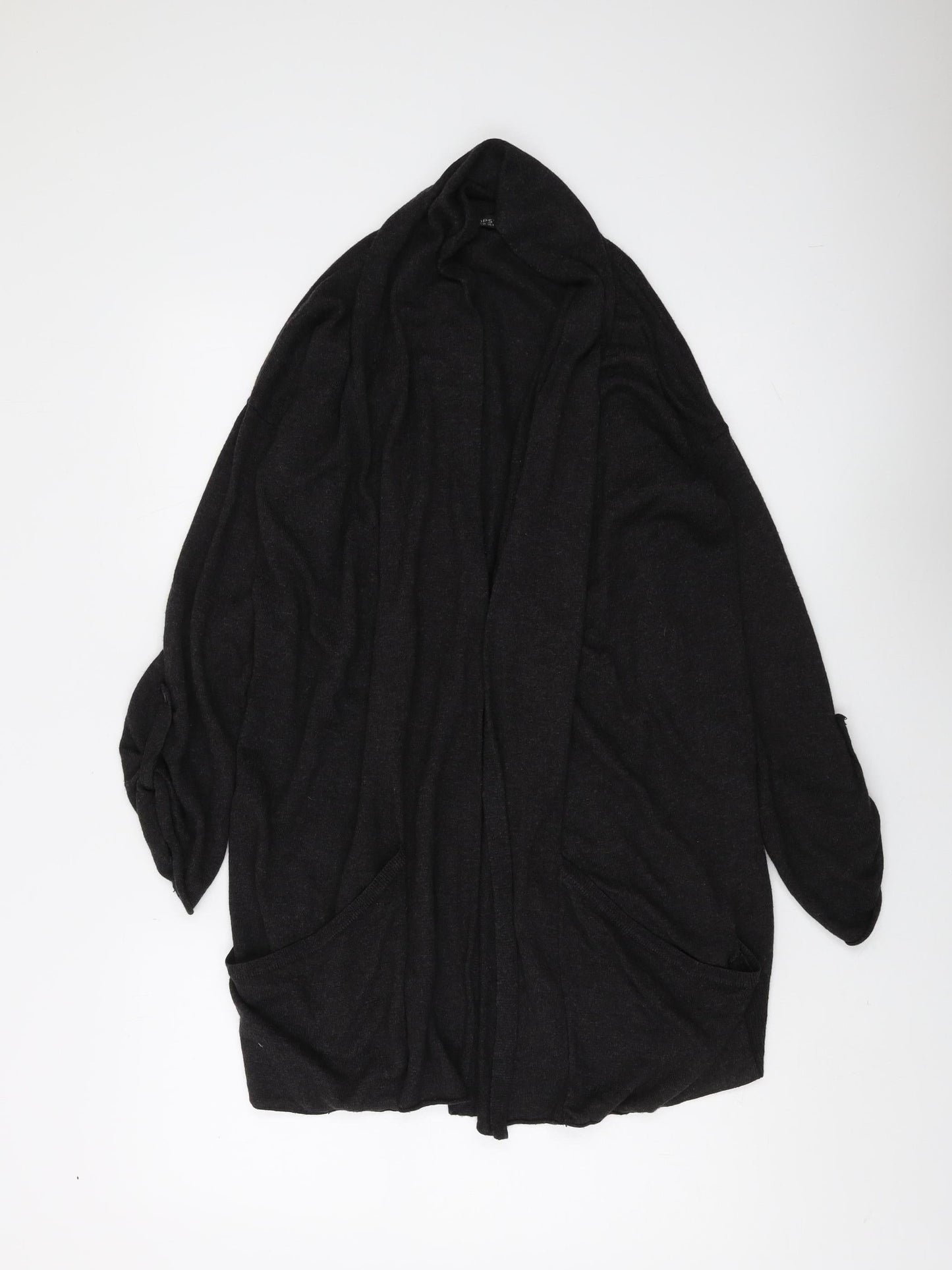 Womens UK Size 8 Topshop Black Cardigan Jumper