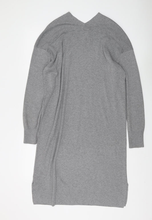 H&M Women's Grey Shift Midi Dress, Size S