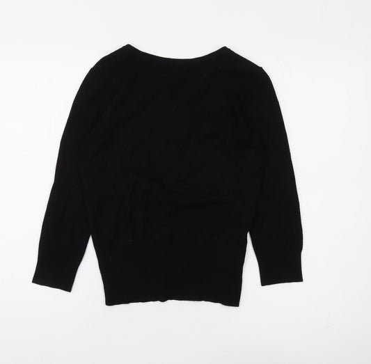 Womens UK Size 12 MNG Basics Black Cardigan Jumper
