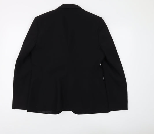 Marks and Spencer Women's Black Blazer Size 12 Classic Fit