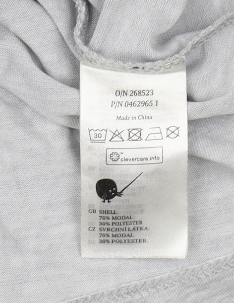 Monki Women's Grey Basic Crew Neck T-Shirt M