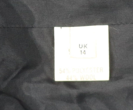 Viyella Women's Black Suit Jacket, Size 14, Excellent