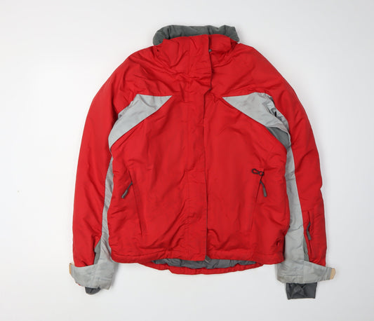Womens UK Size 12 Topshop Red Ski Jacket