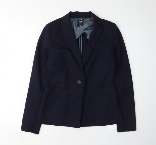 Gap Women's Blue Blazer, Size 2, Business Casual, Lined