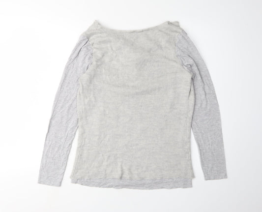 Womens UK Size 14 Mint Velvet Grey Pullover Jumper