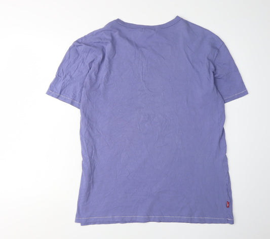 Levi's Men's Purple Feathers Graphic T-Shirt M