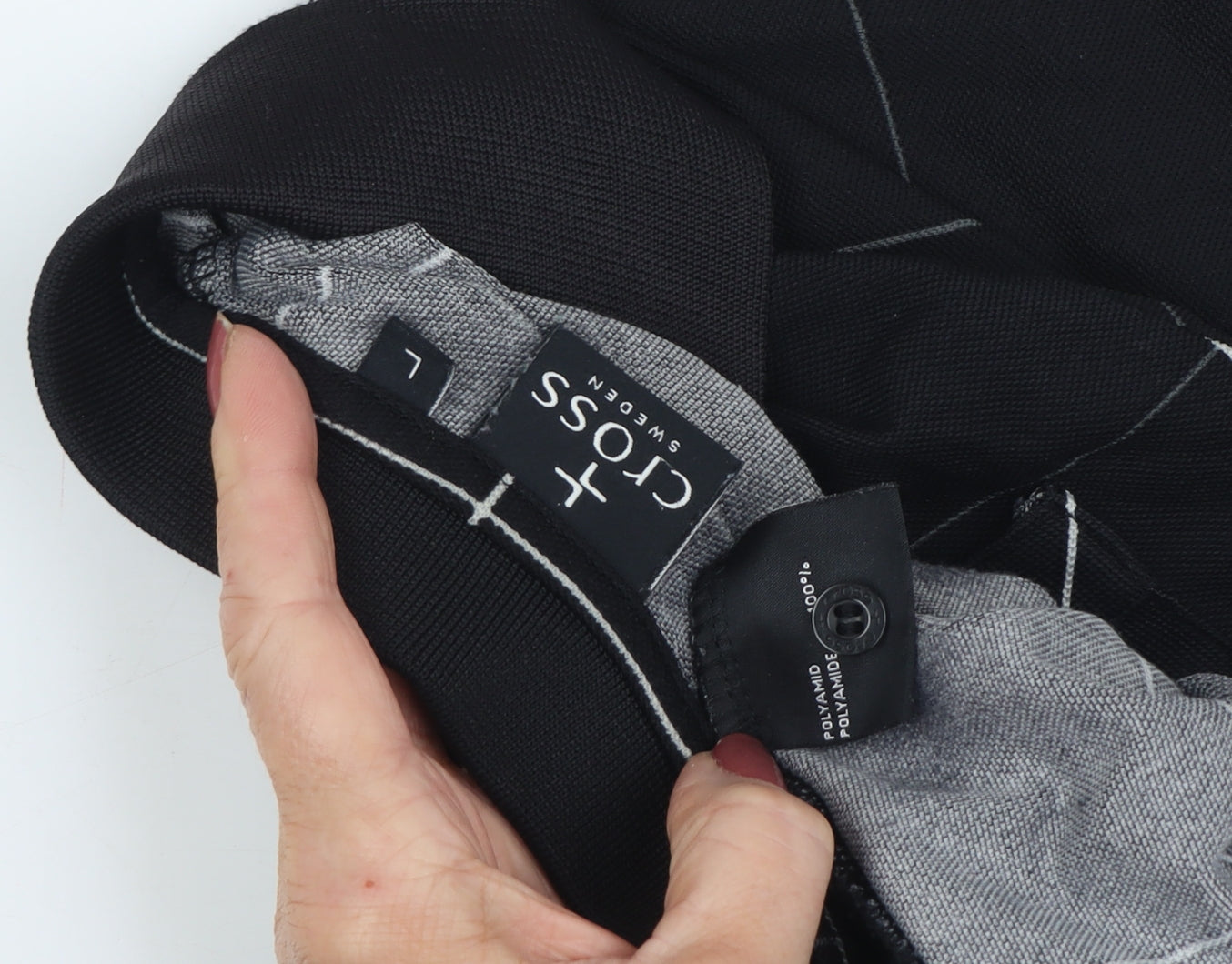 Cross Sportswear Men's Black L Polo Check Woven