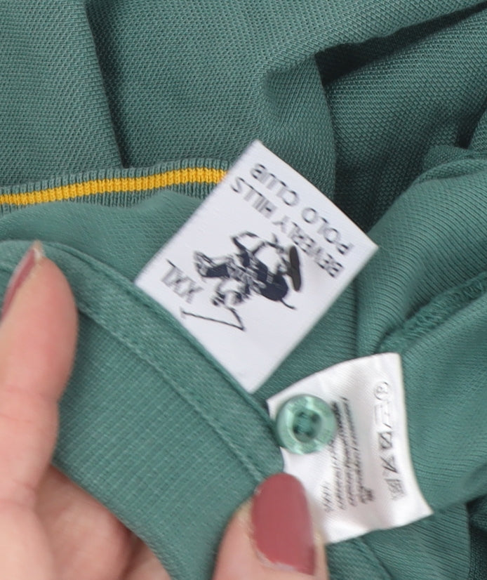 Beverly Hills Polo Club Men's Green Polo M