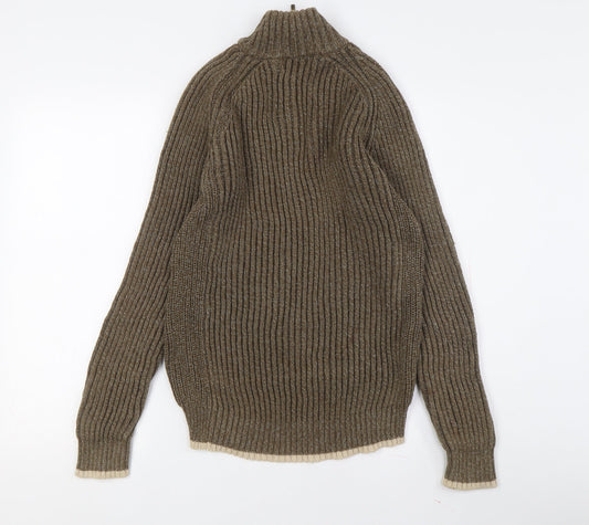 Maine New England Men's Brown Full Zip Jumper S