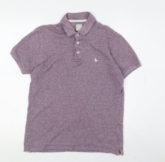 Unisex Adults UK Size XS Jack Wills Purple Basic Polo