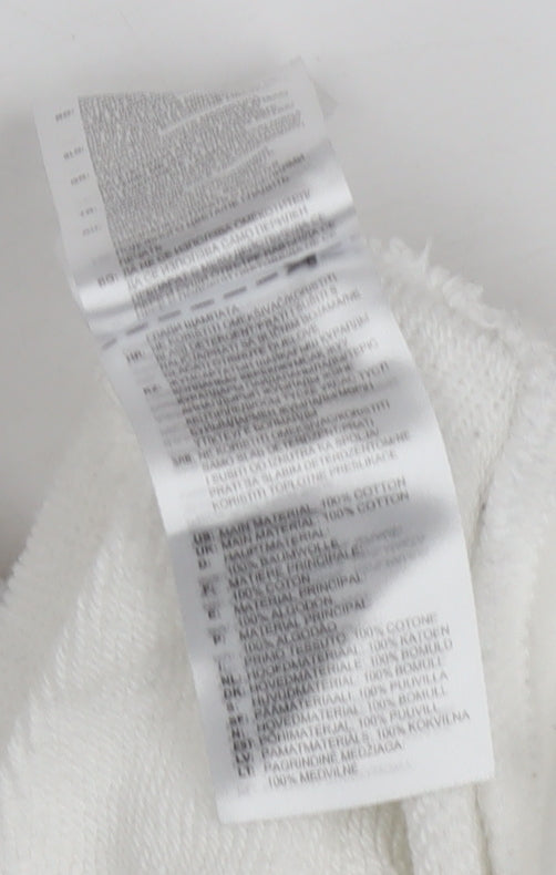 Adidas Women’s White Crew Neck Pullover Sweatshirt Size 10