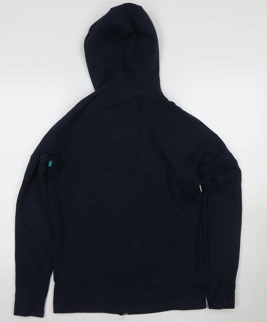 Mens UK Size S Gym King Blue Full Zip Hoodie