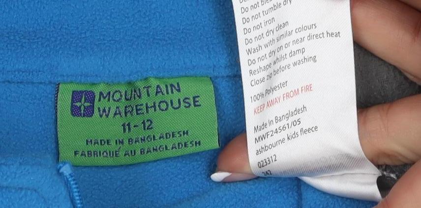 Mountain Warehouse Boys Blue Pullover Hoodie 11-12 Years