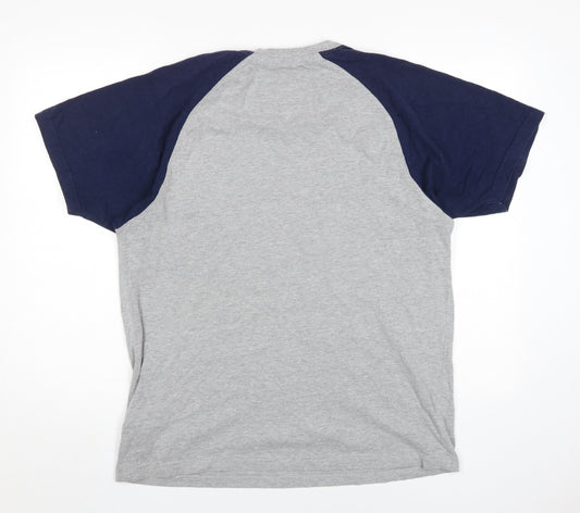Tog Twenty Four Men's Grey Navy T-Shirt, Size L, Colourblock