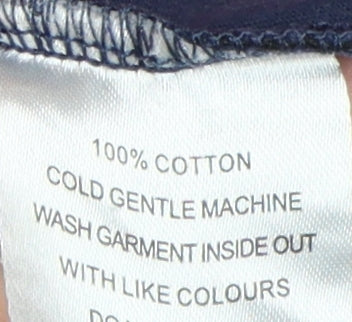 Mens UK Size L Henleys Blue T-Shirt