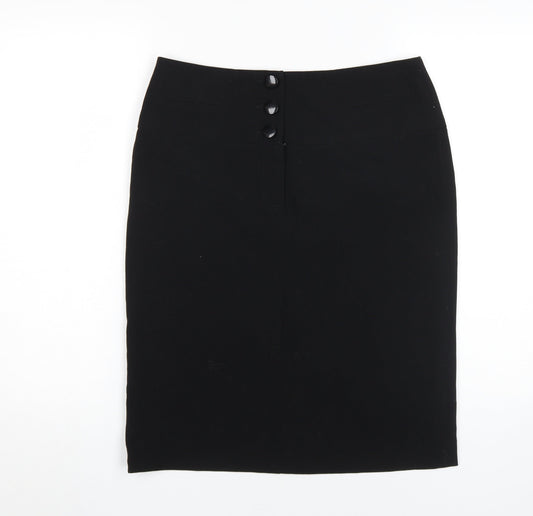 Additional front view of Red Herring Women's Black Pencil Skirt, size 12