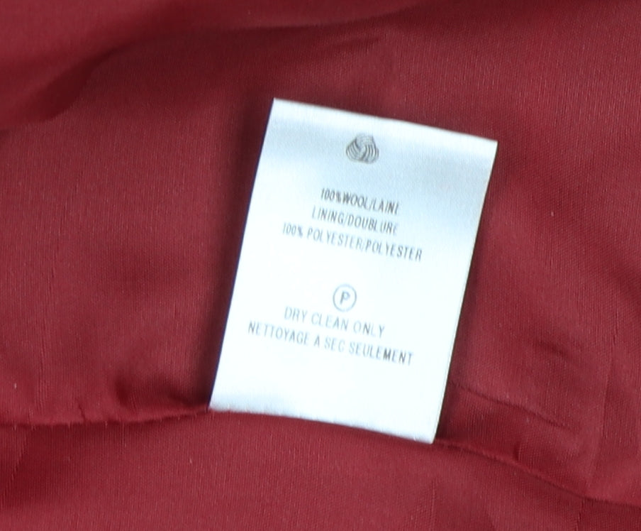 Womens UK Size 14 Eastex Red Basic Jacket