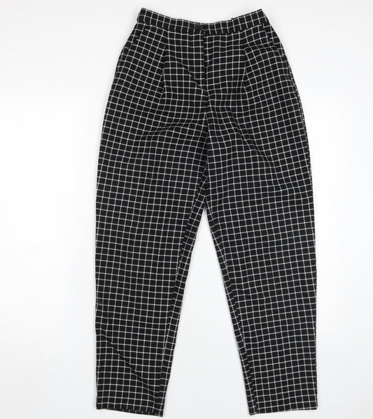 Womens UK Size 6 Monki Classic Fit Straight Black Trousers