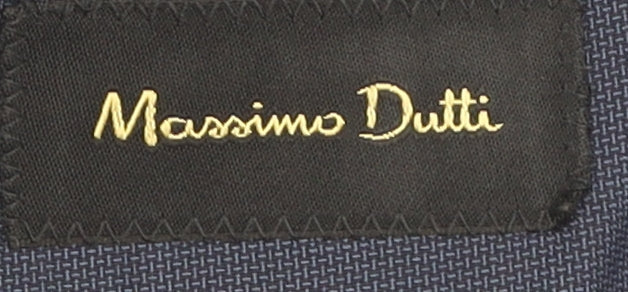 Mens UK Size 40 Massimo Dutti Regular Blue Suit Jacket