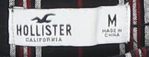 Womens UK Size M Hollister Cropped Black Trousers