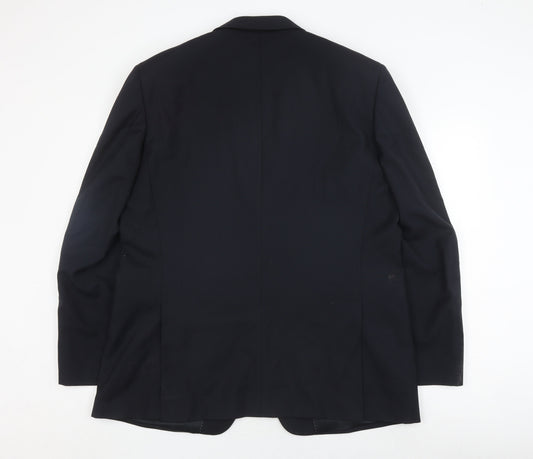Mens UK Size 46 Savoy Taylors Guild Regular Black Suit Jacket