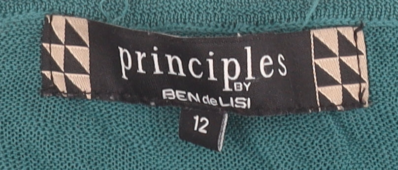 Womens UK Size 12 Principles by Ben de Lisi Green Basic Blouse