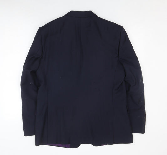 Mens UK Size 42 Marks and Spencer Regular Blue Suit Jacket