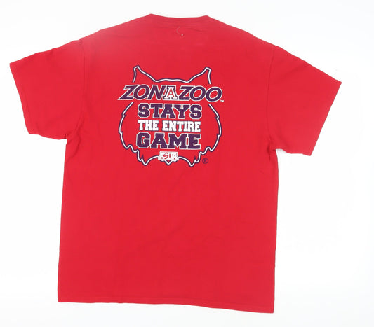 Port & Company Men's Red Sports Graphic T-Shirt L