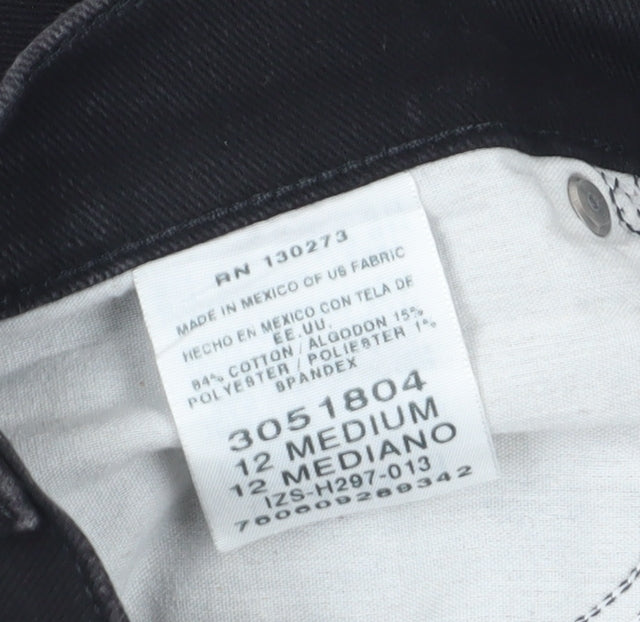 Lee Women's Black Straight Jeans Size 12 Relaxed