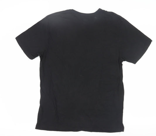 Puma Men's Black XL T-Shirt, Crew Neck, Logo Accent